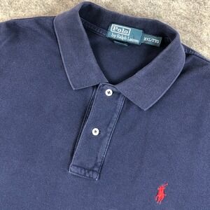 Ralph Lauren Mens XXL Blue Classic Fit Short Sleeve Polo Shirt Pony Logo
